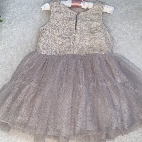 Pippa & Julie Tan/Mocha Tulle Tank Dress GUC 18M - Picture 7 of 11